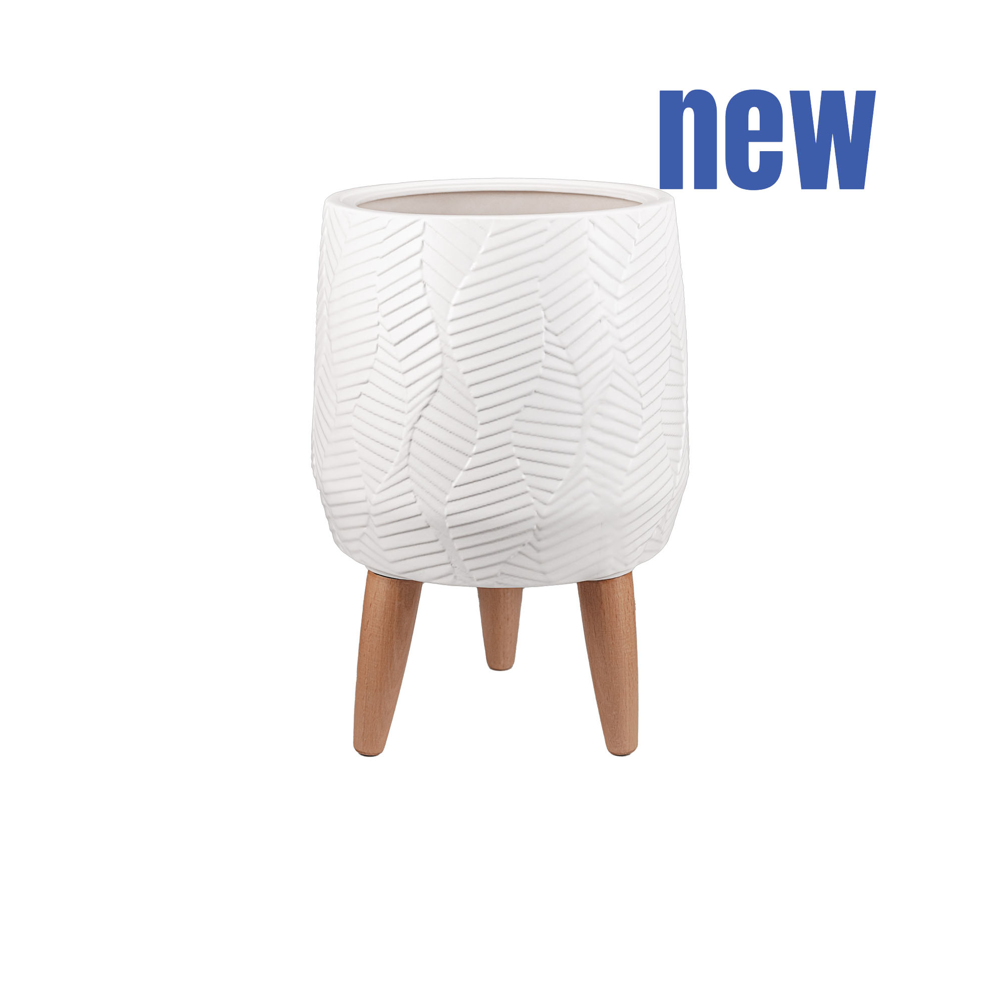 Ceramic pot Scandi Round M